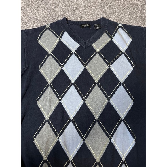 Izod Golf Navy Blue Sweater - Picture 3 of 7